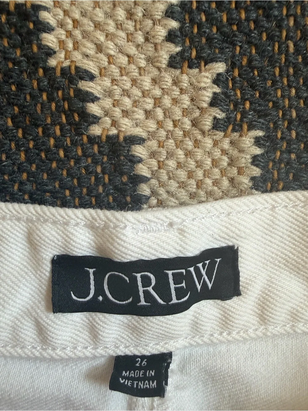 J. Crew White Maxi Denim Skirt with Raw Hem